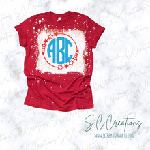 Load image into Gallery viewer, &quot;4th July /Monogram&quot;- Short Sleeve Adult/Youth T-Shirt
