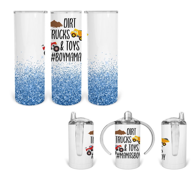 Dirt Trucks & Toys 20 Oz Sublimation Tumbler