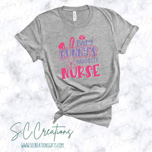 Load image into Gallery viewer, &quot;Every bunnys fav nurse&quot;- Short Sleeve T-Shirt
