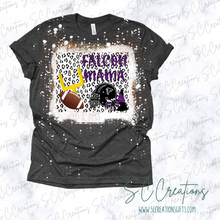 Load image into Gallery viewer, &quot;Falcon Mama-Leop. FOOTBALL Purple/Black&quot;-Short Sleeve Adult T-Shirt
