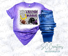 Load image into Gallery viewer, &quot;Falcon Mama-Leop. FOOTBALL Purple/Black&quot;-Short Sleeve Adult T-Shirt
