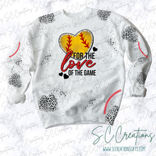 Load image into Gallery viewer, &quot;For the love of the game-Softball&quot;- Adult/Youth Sweatshirt
