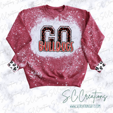 Load image into Gallery viewer, &quot;GO BULLDOGS/Leopard-RED&quot;-Sweatshirt
