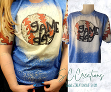 Load image into Gallery viewer, &quot;Game Day-Leopard/Baseball&quot;- Short Sleeve T-Shirt/Sweatshirt
