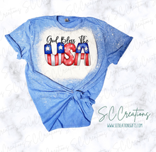 Load image into Gallery viewer, &quot;God Bless the USA&quot;- Short Sleeve Adult/Youth T-Shirt
