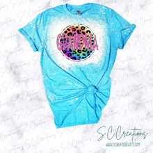 Load image into Gallery viewer, &quot;Mama, Mini, Nana, Grandma, Mawmaw, Memaw Tiedye Leopard&quot;- Short Sleeve Adult/Youth T-Shirt
