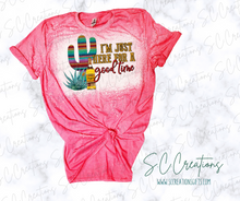 Load image into Gallery viewer, &quot;I&#39;m just here for a good time/Tequila&quot;- Adult Short Sleeve T-Shirt
