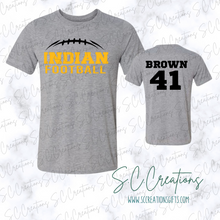 Load image into Gallery viewer, &quot;Indian FOOTBALL/Personalized&quot;- Short Sleeve Adult/Youth T-Shirt
