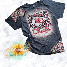 Load image into Gallery viewer, &quot;KC CHIEFS /LEOPARD PATCH&quot;-Short Sleeve Adult/Youth T-Shirt
