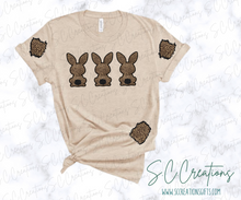 Load image into Gallery viewer, &quot;Leopard Bunny Trio- Short Sleeve T-Shirt
