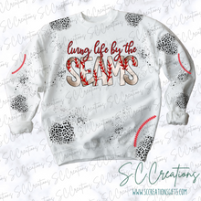 Load image into Gallery viewer, &quot;Living life by the seams&quot;- Adult/Youth Sweatshirt
