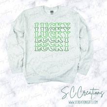 Load image into Gallery viewer, &quot;LUCKY STACKED&quot;-Sweatshirt
