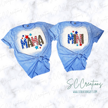 Load image into Gallery viewer, &quot;Mama &amp; Mini Patriotic Stars&quot;-Short Sleeve Adult/Youth T-Shirt
