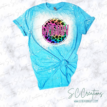 Load image into Gallery viewer, &quot;Mama, Mini, Nana, Grandma, Mawmaw, Memaw Tiedye Leopard&quot;- Short Sleeve Adult/Youth T-Shirt
