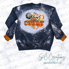 Load image into Gallery viewer, &quot;My heart is on that court-Basketball cuffs&quot;-Sweatshirt
