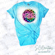 Load image into Gallery viewer, &quot;Mama, Mini, Nana, Grandma, Mawmaw, Memaw Tiedye Leopard&quot;- Short Sleeve Adult/Youth T-Shirt
