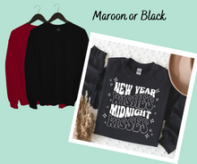 Load image into Gallery viewer, &quot;New Years Wishes &amp; Midnight Kisses&quot;- Adult Sweatshirt
