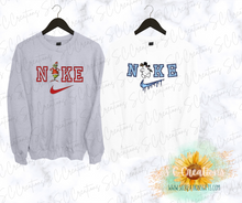 Load image into Gallery viewer, &quot;Nike Inspired-Grinch/Frosty&quot;- Adult Sweatshirt
