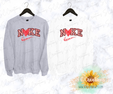 Load image into Gallery viewer, &quot;Nike Inspired-Hearts&quot;- Adult Sweatshirt
