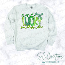 Load image into Gallery viewer, &quot;ONE LUCKY MAMA-St Pattys Day&quot;-Sweatshirt/Tshirt
