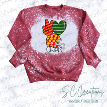 Load image into Gallery viewer, &quot;Peace Love Chiefs&quot;-Sweatshirt
