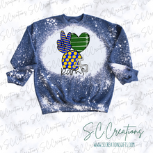 Load image into Gallery viewer, &quot;Peace Love Rams&quot;-Sweatshirt
