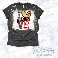 Load image into Gallery viewer, &quot;LOVE/Pirates&quot;-Short Sleeve Adult/Youth T-Shirt
