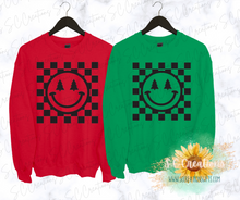 Load image into Gallery viewer, &quot;Retro Christmas Tree Smiley&quot;- Adult/Youth Sweatshirt
