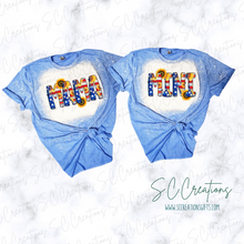 Load image into Gallery viewer, &quot;Mama /Mini Patriotic Sunflower-Short Sleeve Adult/Youth T-Shirt
