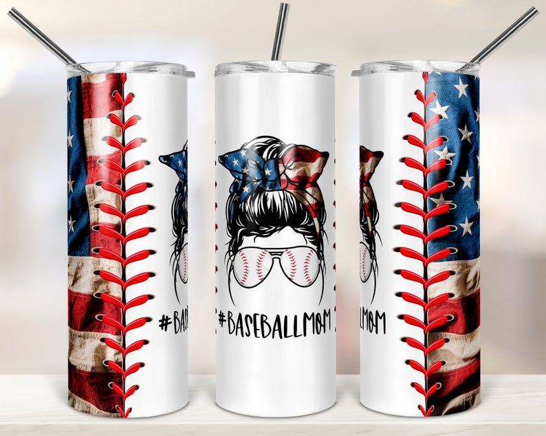 Baseball Mom 20 Oz Sublimation Tumbler