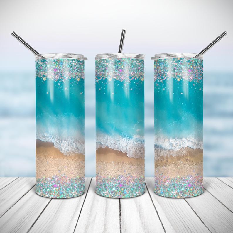 Beach (Scene 1) 20 Oz Sublimation Tumbler