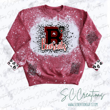 Load image into Gallery viewer, &quot;Bearcats RED Distressed/Leopard&quot;-Sweatshirt
