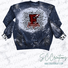 Load image into Gallery viewer, &quot;Eagles Distressed/Leopard-Maroon&quot;-Sweatshirt
