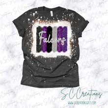 Load image into Gallery viewer, &quot;Falcons/Brushstroke-Purple/Black&quot;-Short Sleeve Adult/Youth T-Shirt
