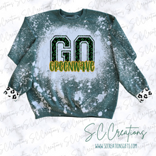 Load image into Gallery viewer, &quot;GO GREENWAVE/Leopard&quot;-Adult Sweatshirt
