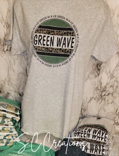 Load image into Gallery viewer, &quot;GREEN WAVE-Leopard Spirit&quot;-Short Sleeve Adult/Youth T-Shirt
