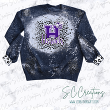 Load image into Gallery viewer, &quot;Hornets Distressed/Leopard&quot;-Sweatshirt
