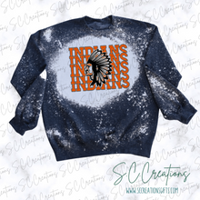 Load image into Gallery viewer, &quot;Indians ORANGE stacked&quot;-Sweatshirt
