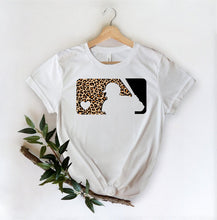 Load image into Gallery viewer, &quot;Leopard Baseball Logo Frame -Short Sleeve T-Shirt
