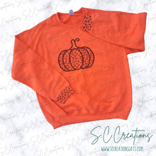 Load image into Gallery viewer, &quot;Leopard Pumpkin&quot;- Adult Sweatshirt
