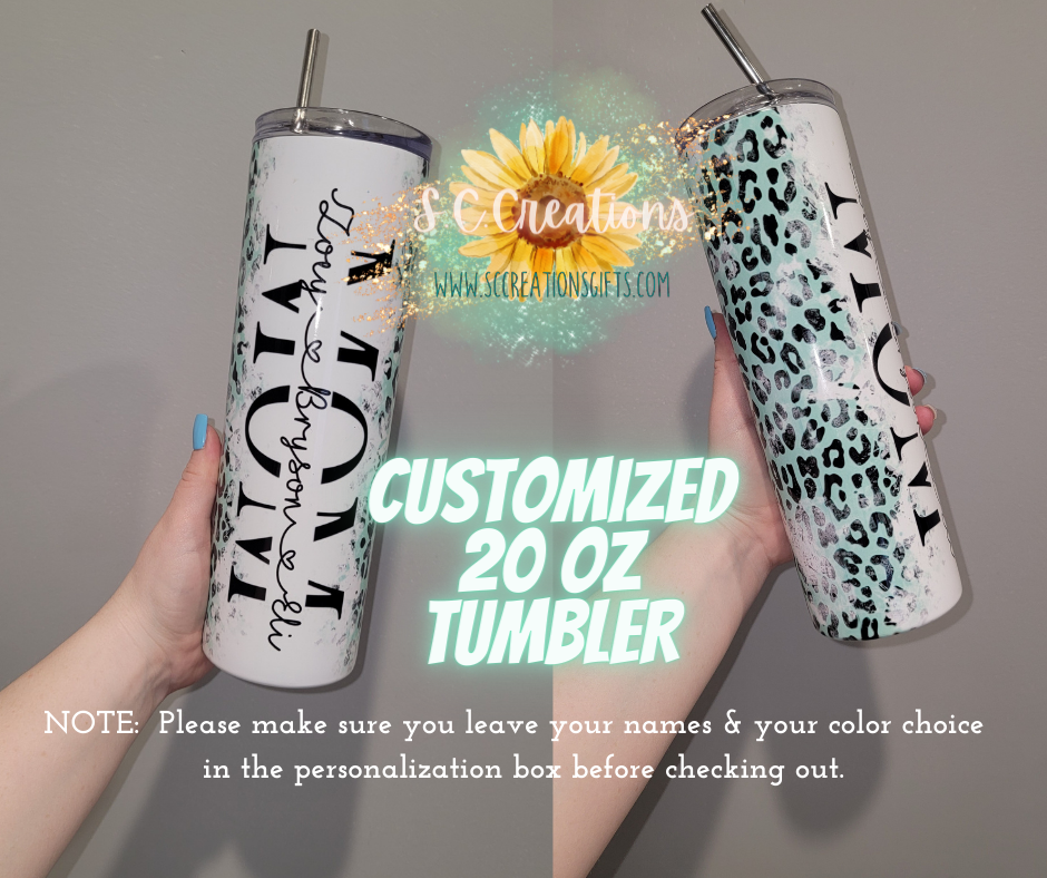 MAMA-Custom 20 Oz Sublimation Tumbler