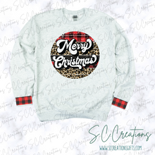 Load image into Gallery viewer, &quot;Merry Christmas-Plaid&quot;- Adult/Youth Sweatshirt
