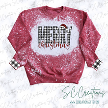 Load image into Gallery viewer, &quot;Merry Christmas-Plaid&quot;- Adult Sweatshirt
