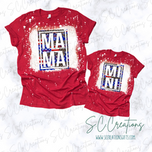 Load image into Gallery viewer, &quot;Mama/Mini Patriotic Frame&quot;-Short Sleeve Adult/Youth T-Shirt
