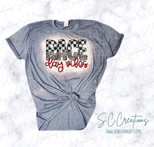 Load image into Gallery viewer, &quot;Race Day Vibes&quot;- Short Sleeve Adult T-Shirt
