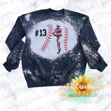 Load image into Gallery viewer, &quot;Baseball Stitches-CUSTOM Photo&quot;-Sweatshirt/Tshirt
