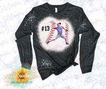 Load image into Gallery viewer, &quot;Baseball Stitches-CUSTOM Photo&quot;-Sweatshirt/Tshirt
