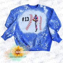 Load image into Gallery viewer, &quot;Baseball Stitches-CUSTOM Photo&quot;-Sweatshirt/Tshirt
