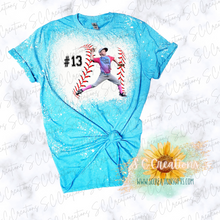 Load image into Gallery viewer, &quot;Baseball Stitches-CUSTOM Photo&quot;-Sweatshirt/Tshirt
