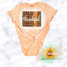 Load image into Gallery viewer, &quot;Thankful-Orange Brushstroke&quot;- Short Sleeve Adult/Youth T-Shirt
